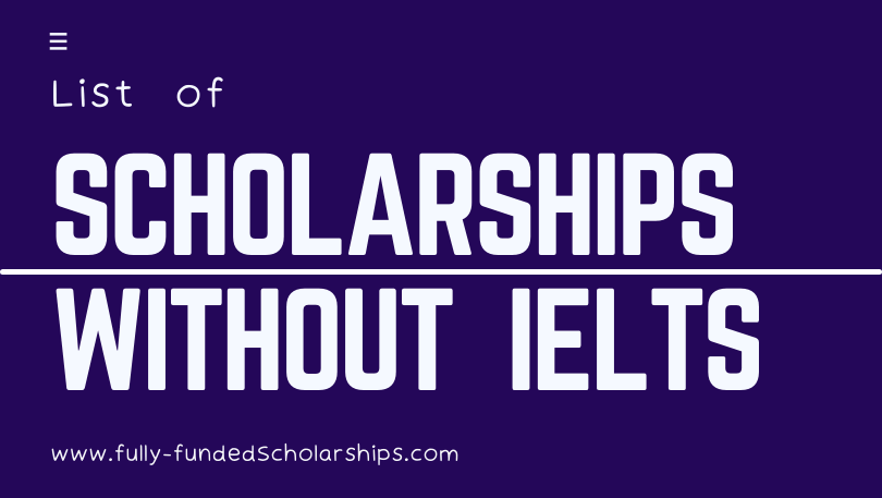 phd scholarship 2022 without ielts