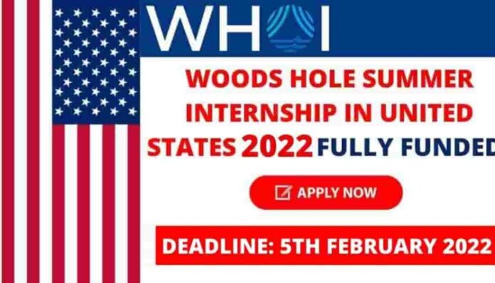 Woods Hole Summer Internship