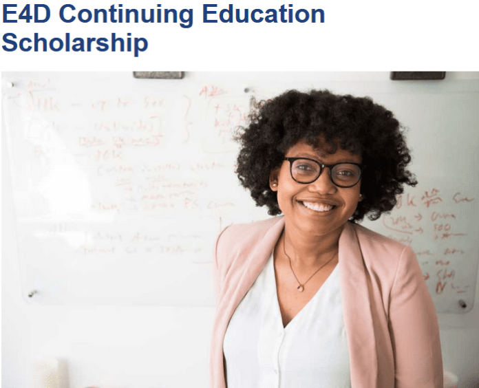 Engineering for Development (E4D) Continuing Education Scholarship