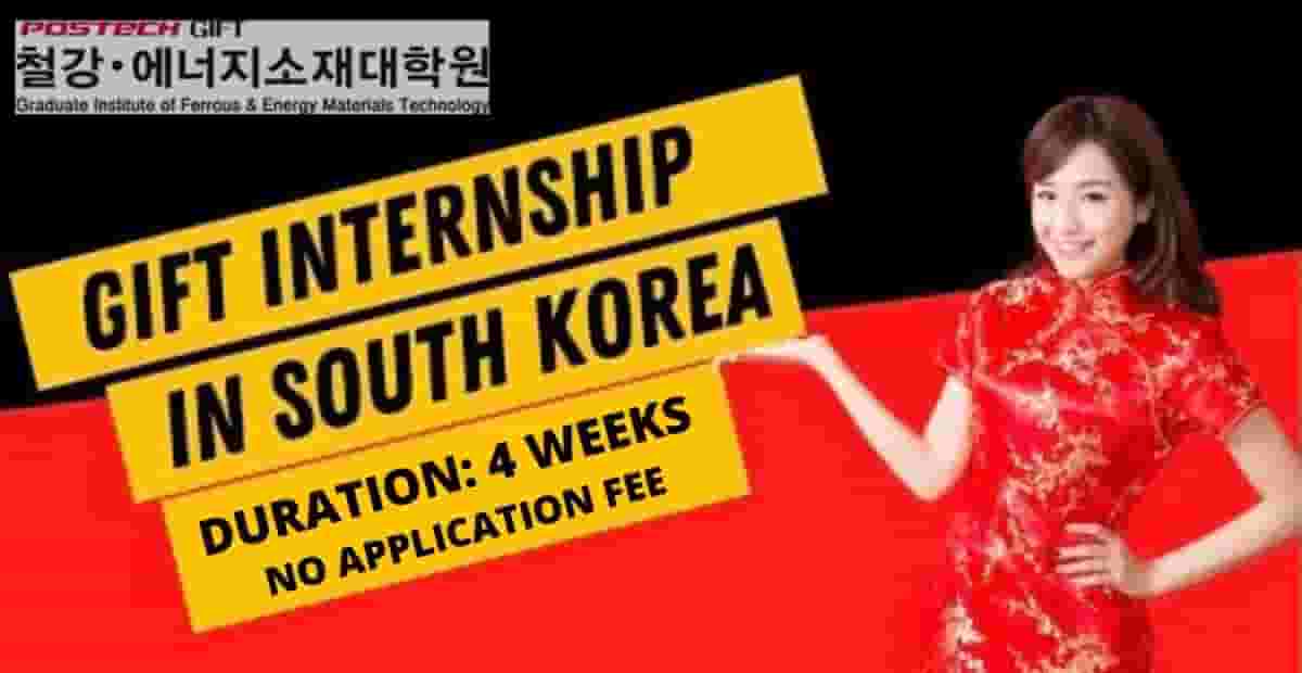 GIFT Internship in South Korea 2022 Fully Funded Korean Internship