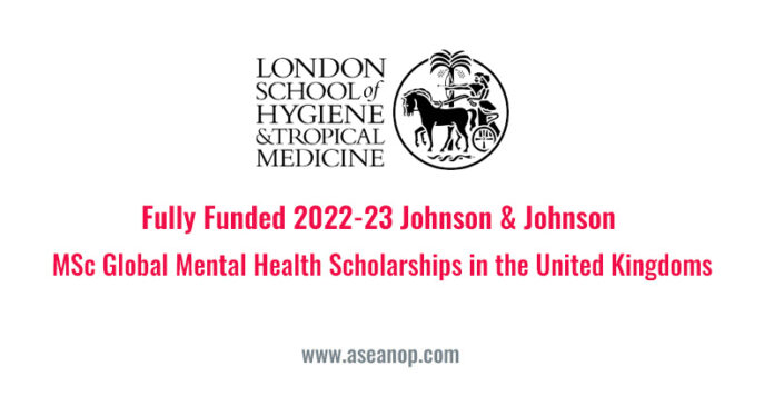 Johnson & Johnson MSc Global Mental Health Scholarships