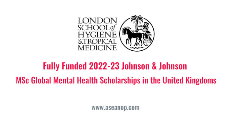 Johnson & Johnson MSc Global Mental Health Scholarships 2022-2023