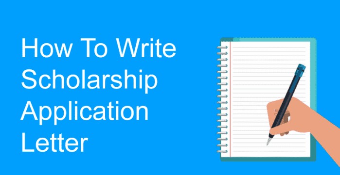 How to write a scholarship application letter