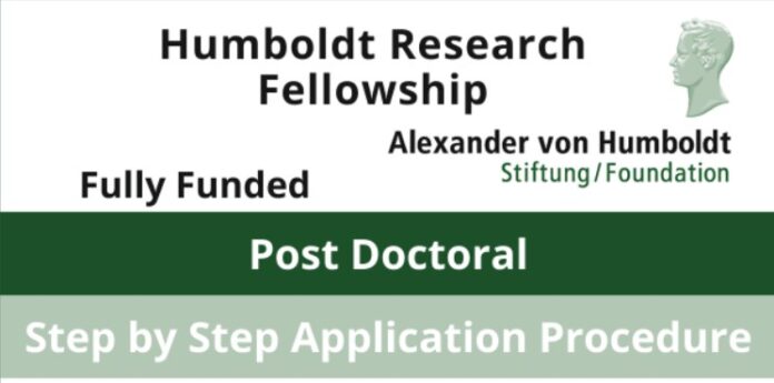2022 Free Humboldt research fellowship in Germany