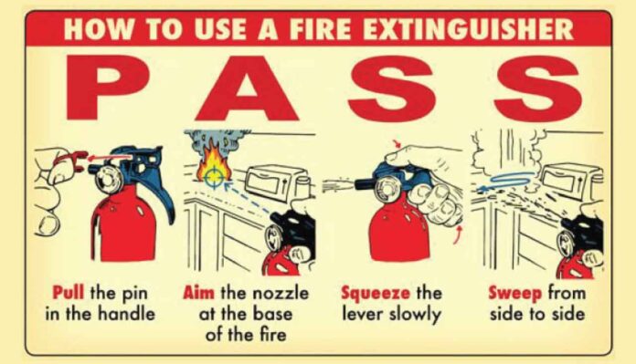 HOW TO USE FIRE EXTINGUISHER