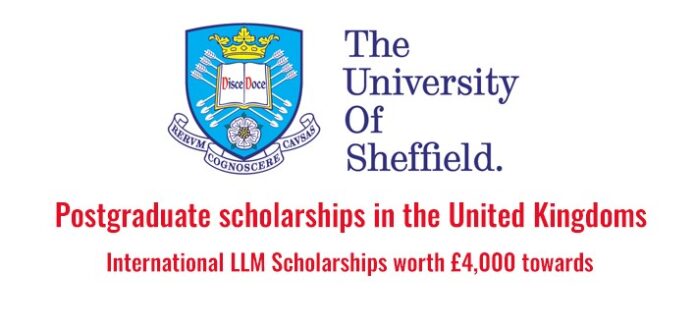 University of Sheffield LLM scholarship 2022