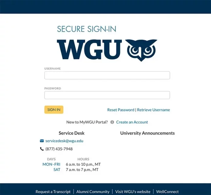 WGU-Student-Portal