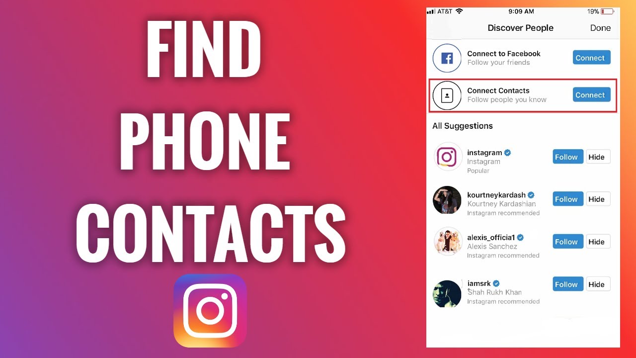How to Find Contacts on Instagram