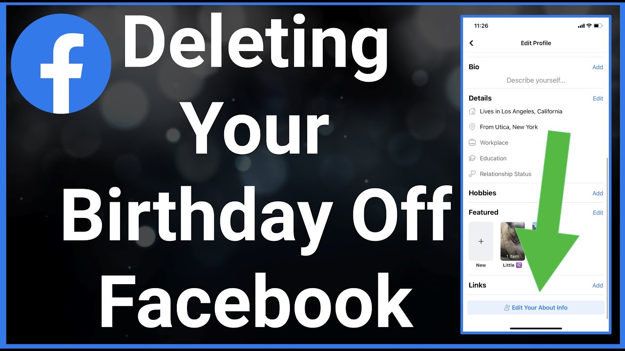How to Remove Your Birthday From Facebook