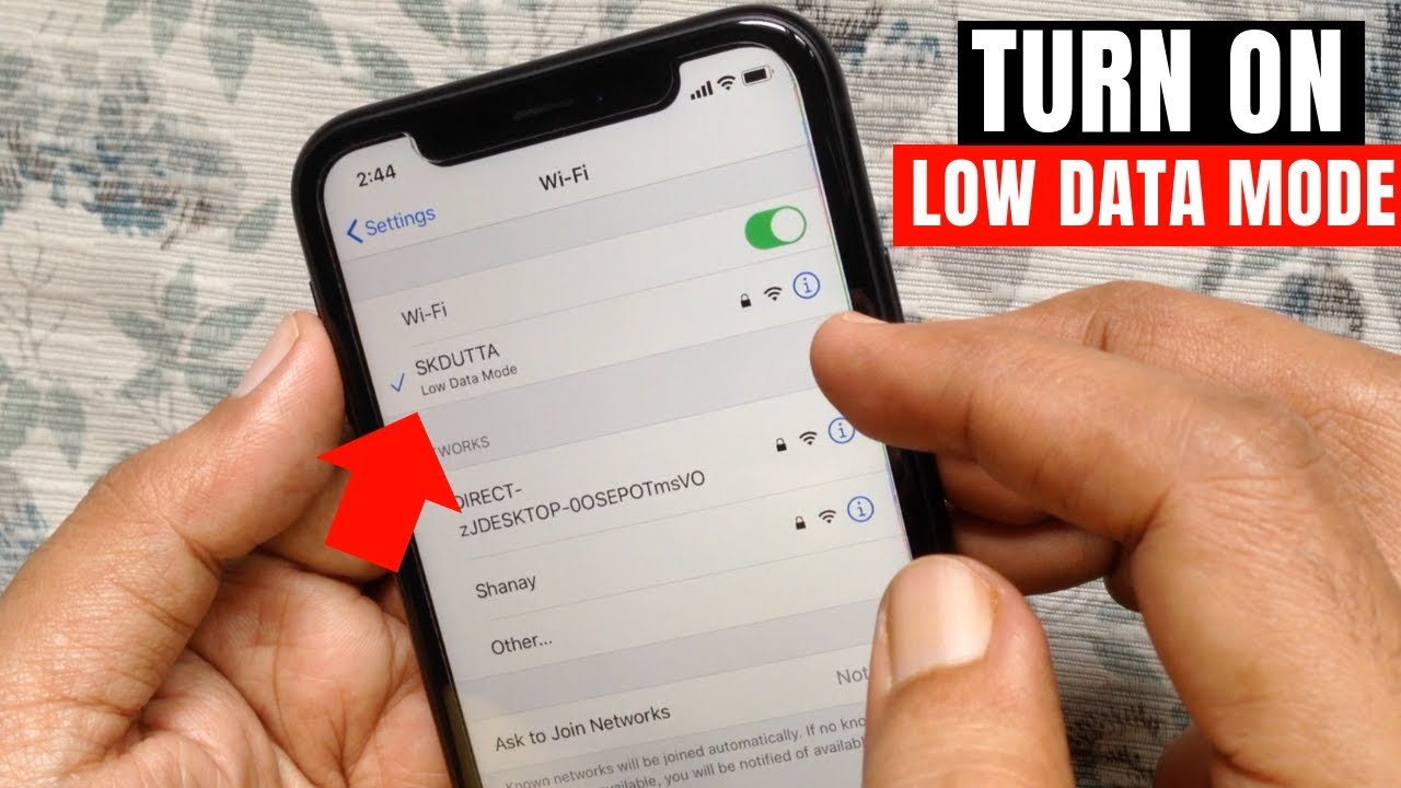 How to turn on low data mode on your iPhone