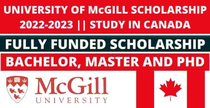 McGill University Scholarships in Canada 