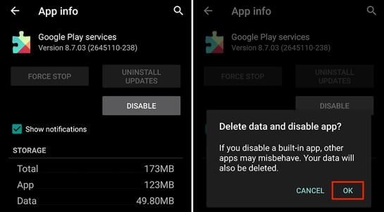 UNINSTALL GOOGLE PLAY SERVICES UPDATES