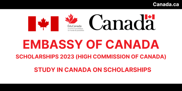 2023 Embassy of Canada Scholarships