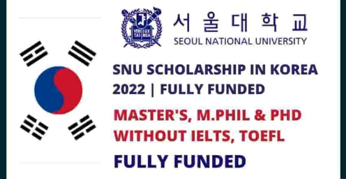 2023 Seoul National University (SNU) Scholarships in South Korea