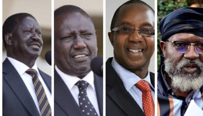 4 Presidential candidates in Kenya's 2022 elections