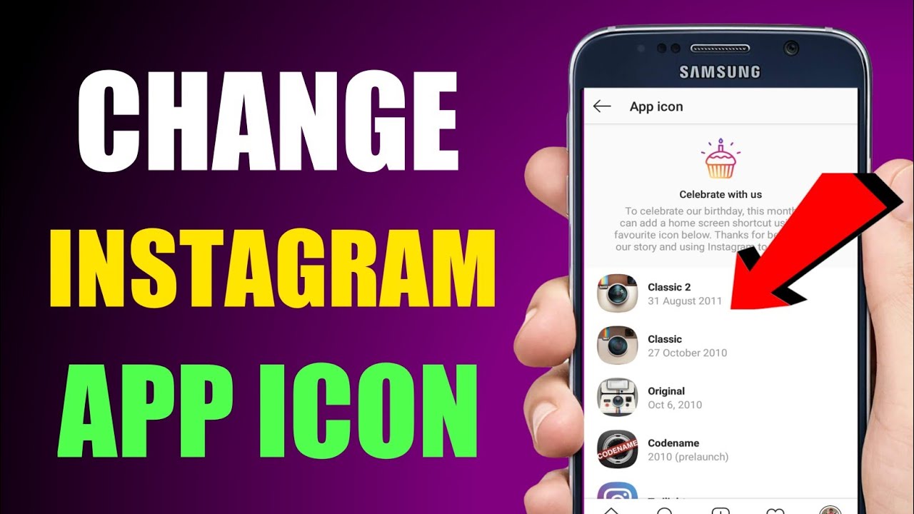HOW TO  CHANGE THE INSTAGRAM APP ICON ON ANDROID AND IOS