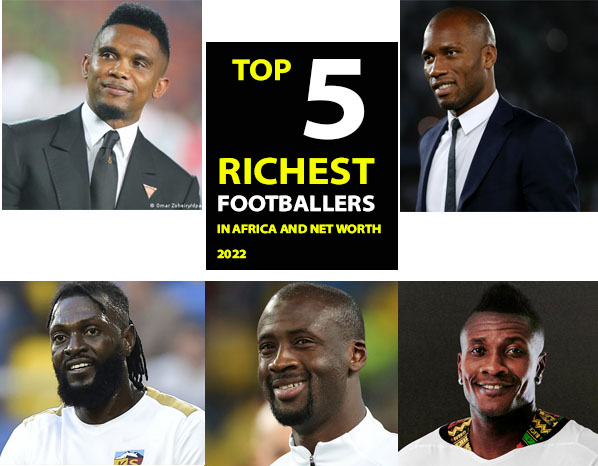 Top 5 richest footballers in Africa and their net worth