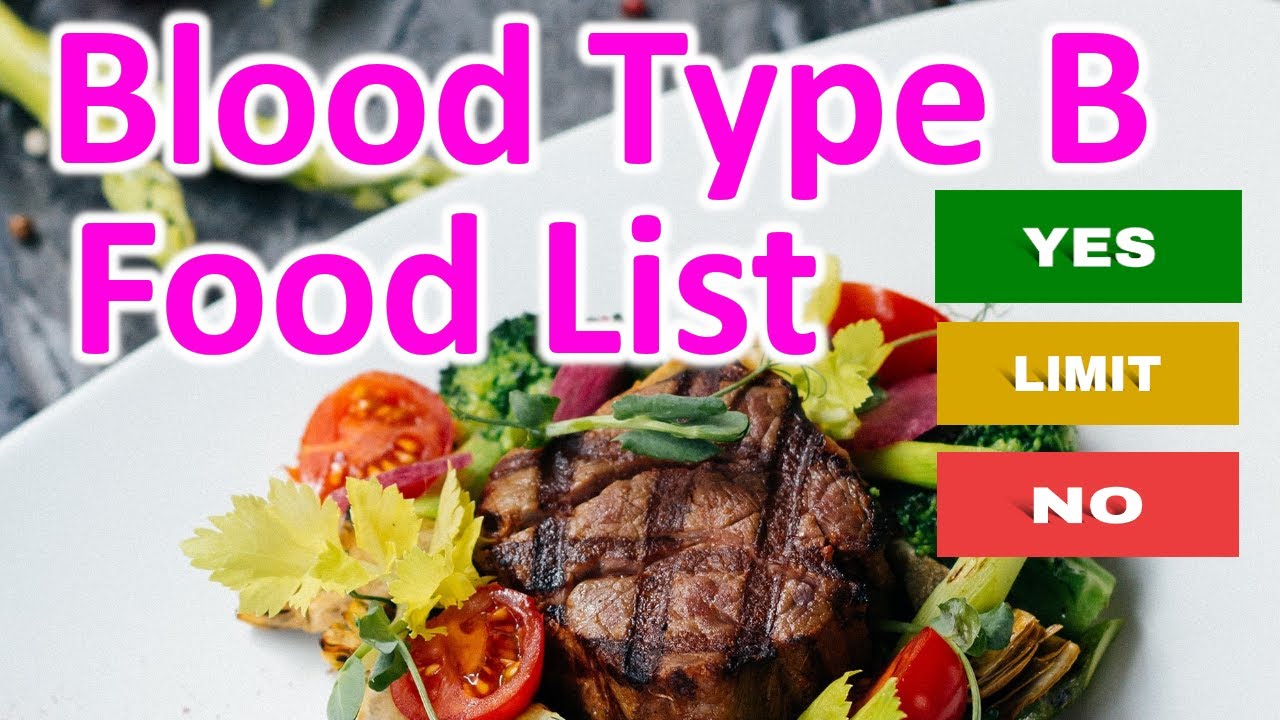 Types of Foods to Take or Avoid for B Positive Blood Type