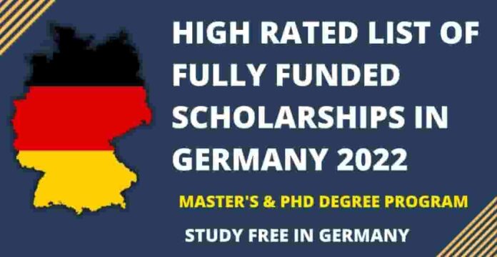 Fully Funded Scholarships in Germany