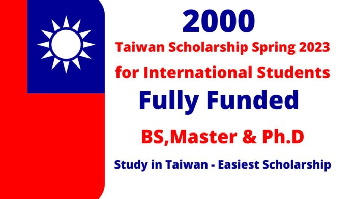 Scholarships in Taiwan 2023