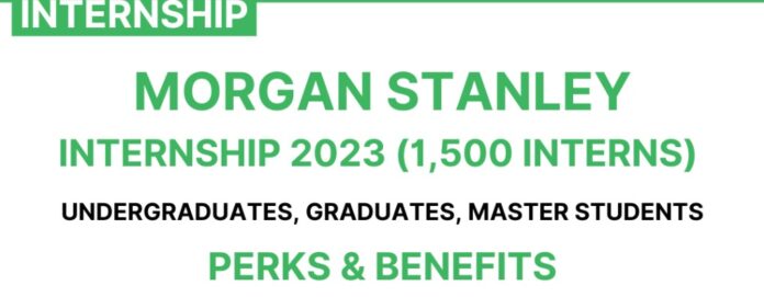 2023 Morgan Stanley Internship