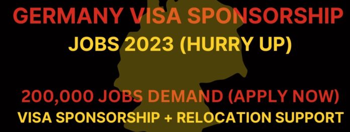 Germany Visa Sponsorship Jobs
