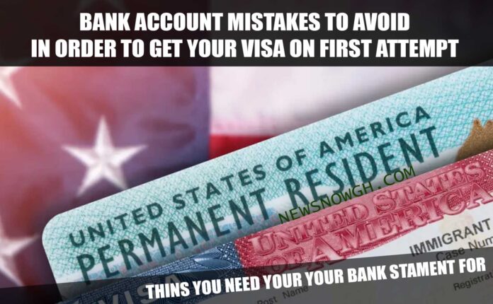 BANK STATEMENT FOR VISA APPLICATION