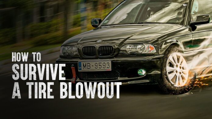 CAR TYRE BURST