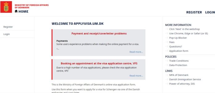 DENMARK ONLINE VISA APPLICATION