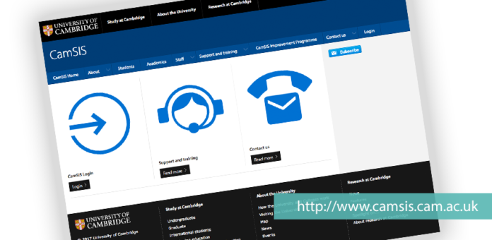 UNIVERSITY OF CAMBRIDGE STUDENT PORTAL