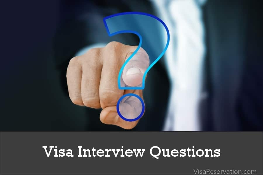 visit visa interview questions and answers