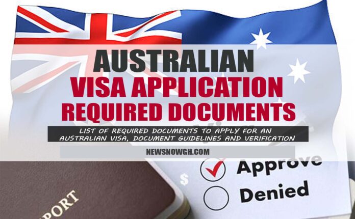Australian Visa document