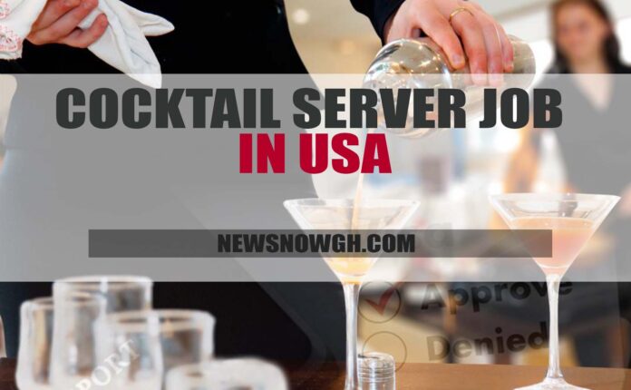 COCKTAIL SERVER JOB