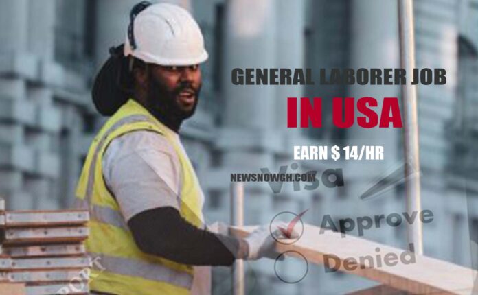 GENERAL LABORER JOB IN USA