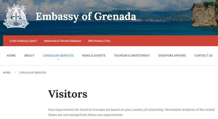 GRENADA ONLINE VISA APPLICATION PORTAL