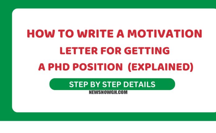 Motivation Letter for Ph.D. Position
