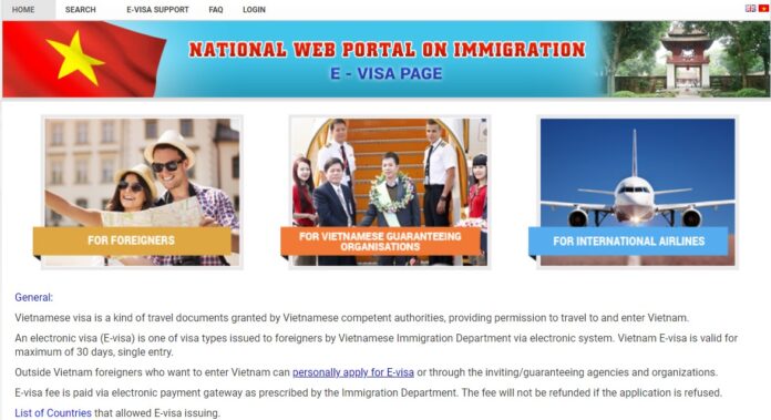 VIETNAM ONLINE VISA APPLICATION PORTAL