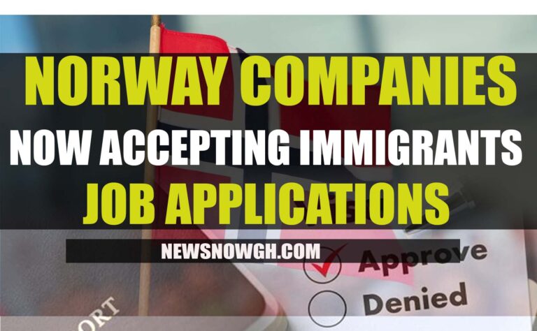 Norway companies now accepting immigrants job applications
