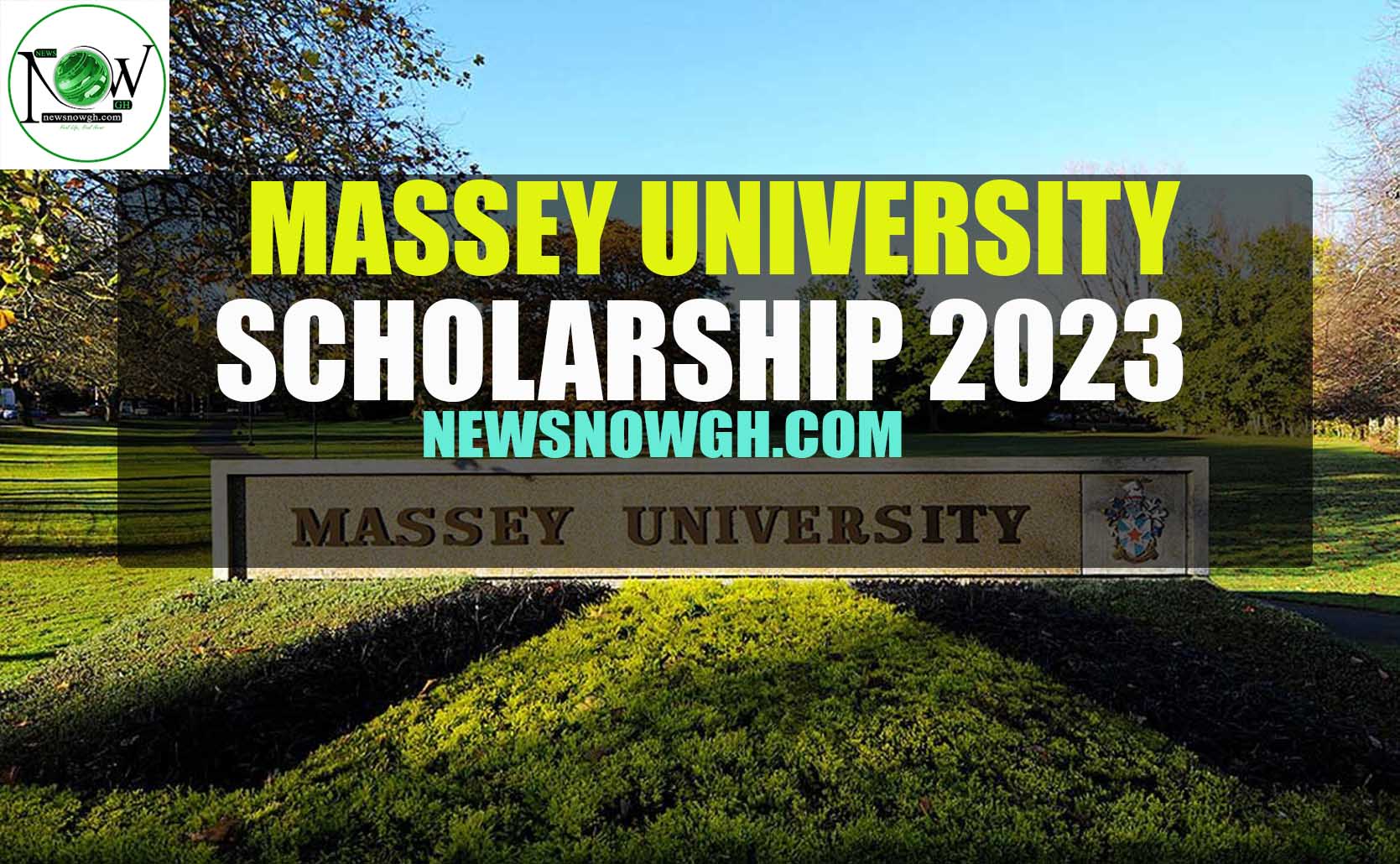 2023 Massey University Master’s Research Scholarship (New Zealand)
