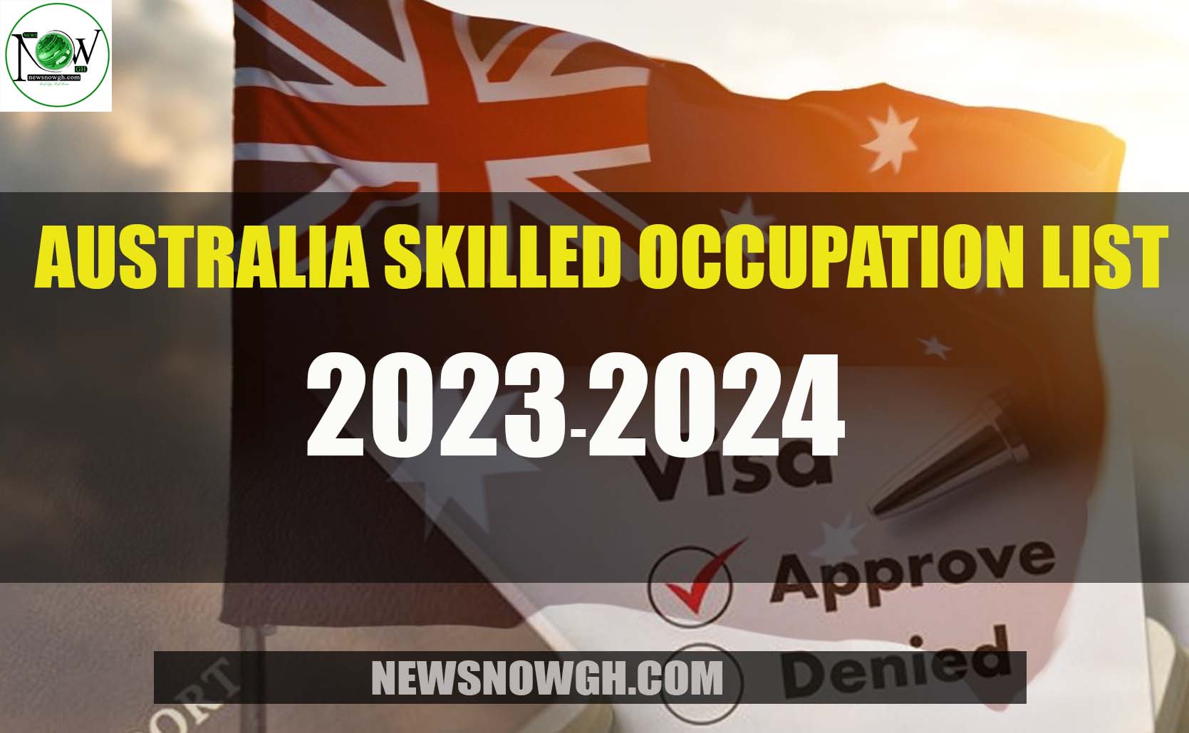 Australia Skilled Occupation List 20232024