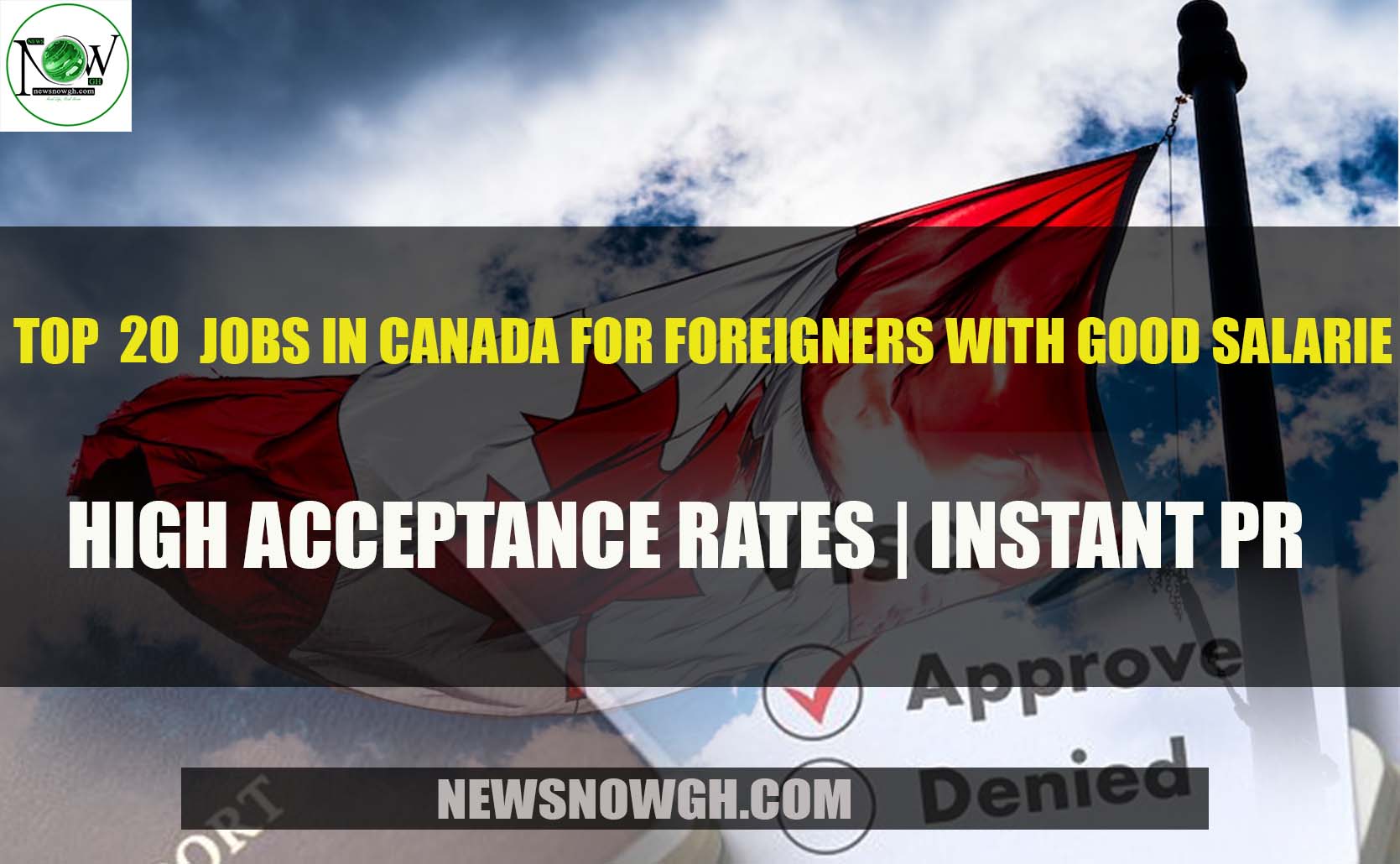 Top 20 Jobs in Canada for Foreigners with Good Salaries | High Acceptance Rates | Instant PR
