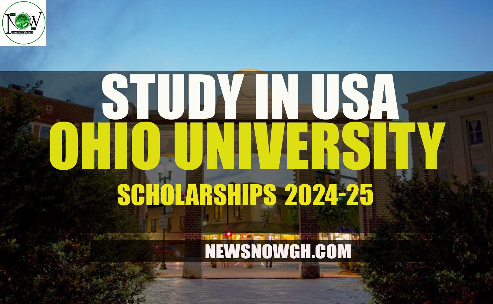 Study In USA Ohio University Scholarships 2024