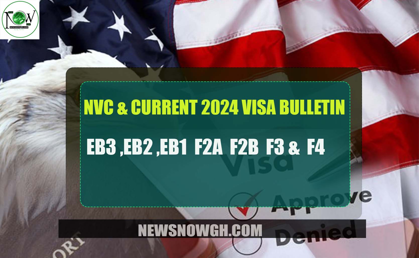 NVC & 2024 Visa Bulletin EB1, EB2, EB3, F2A, F2B, F3 & F4