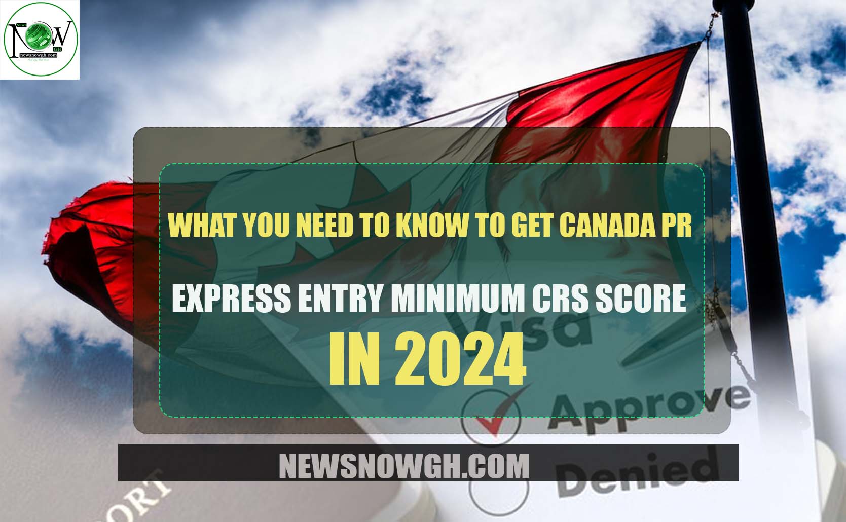 Express Entry Minimum CRS Score in 2024 Canada PR 2024