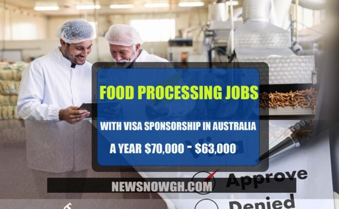 Australia Food processing Jobs