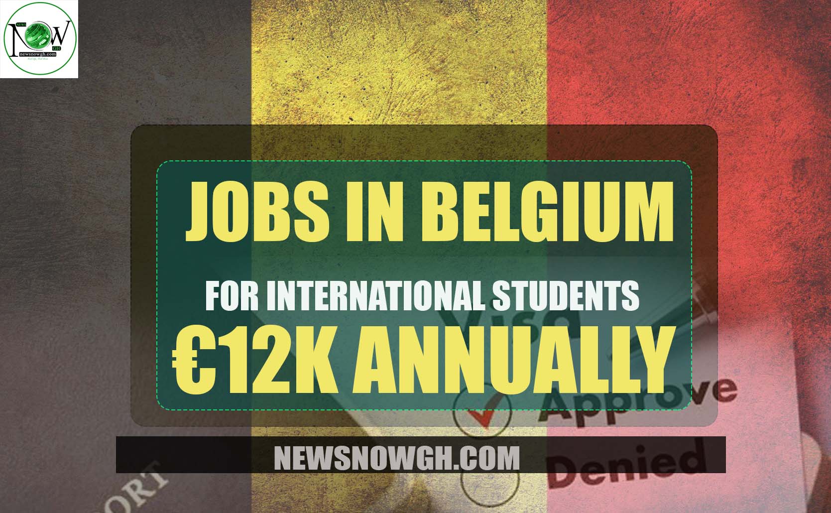 Jobs In Belgium for International Students 2024 (€12k Annually)