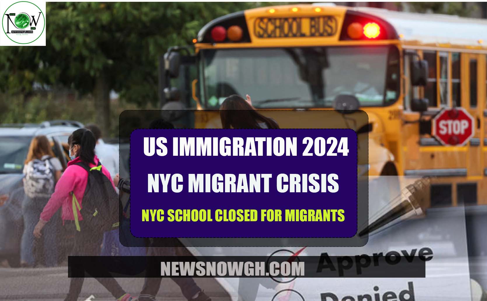 NYC Migrant Crisis NYC School Closed for Migrants