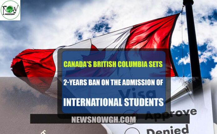 British Columbia ban on the admission