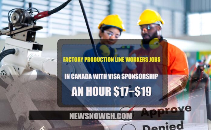 Factory Workers Jobs in Canada