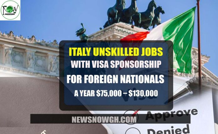 Italy Unskilled Jobs